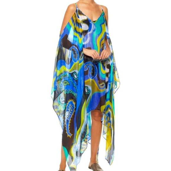 Emilio Pucci Dresses & Skirts - EMILIO PUCCI COLD SHOULDER SWIM COVER-UP / KAFTAN